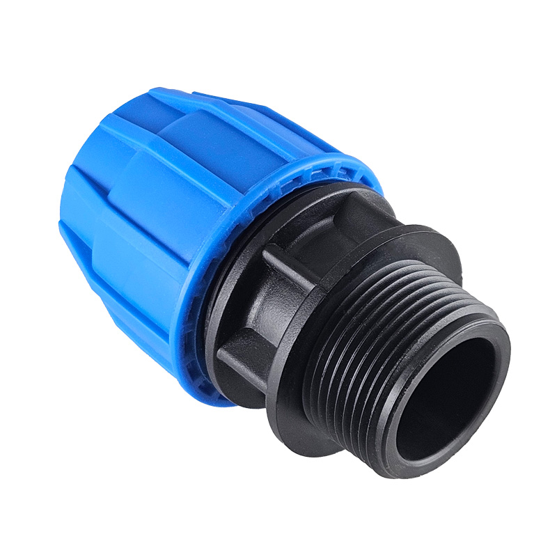 Male-Adaptor-Compression-Fitting-Blue